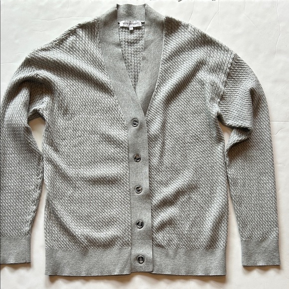WeWoreWhat Light Gray Oversized Cardigan size XS/S - Picture 2 of 9